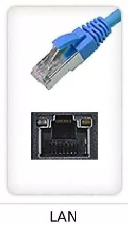 Netzwerk Buchse und Stecker